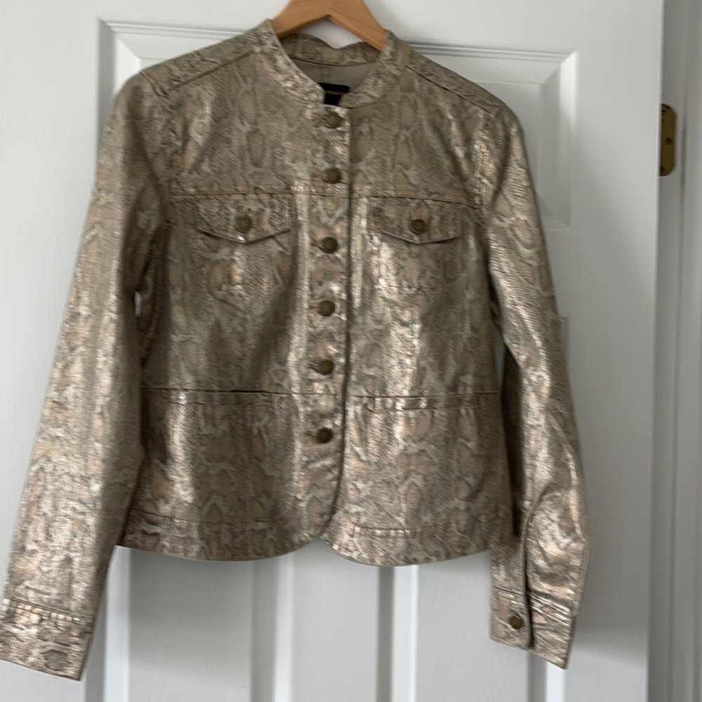 Dana Buchman jacket in snake print size 4